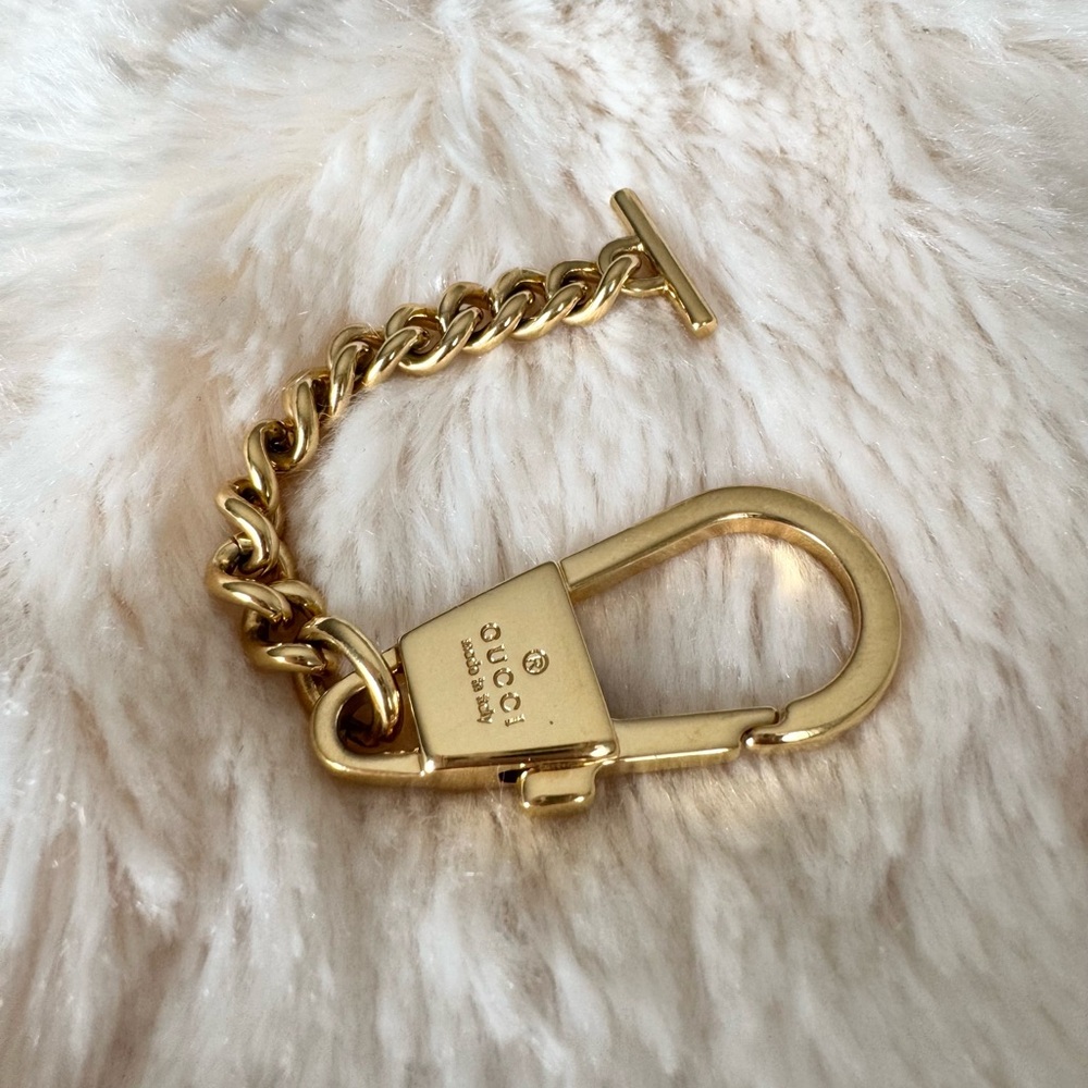 Authentic Gucci gold keychain